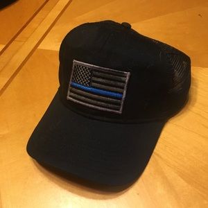 Blue line flag hat